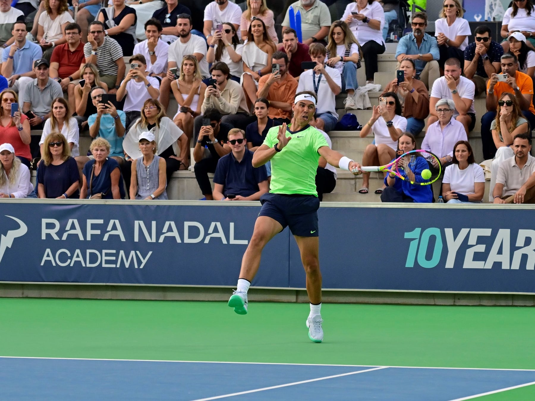 Nadal volvió a empuñar la raqueta y ganó con Moyá la pulseada de los retirados en Manacor