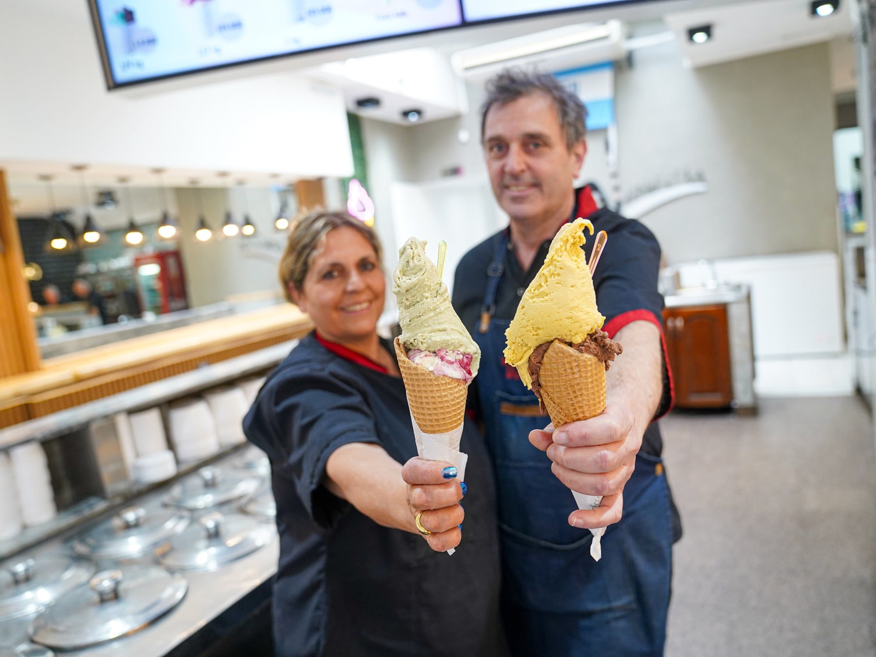 Seis décadas después, el sabor de aquel helado sigue intacto en una esquina de Villa Devoto