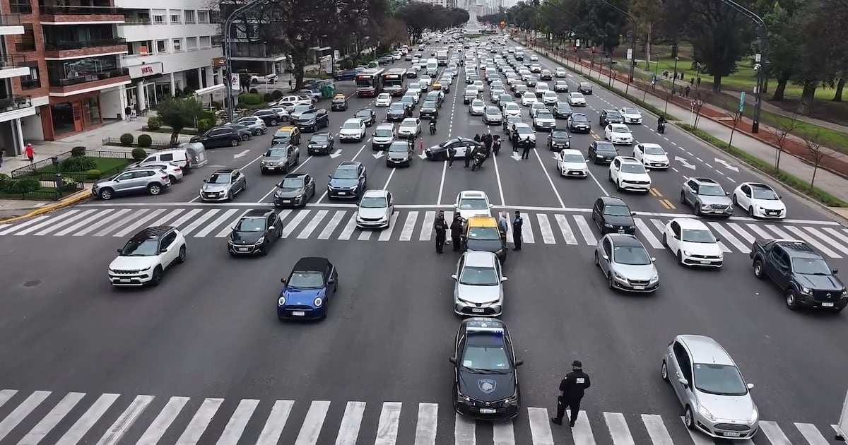 Dos choques en cadena en la Ciudad de Buenos Aires dejaron dos personas hospitalizadas