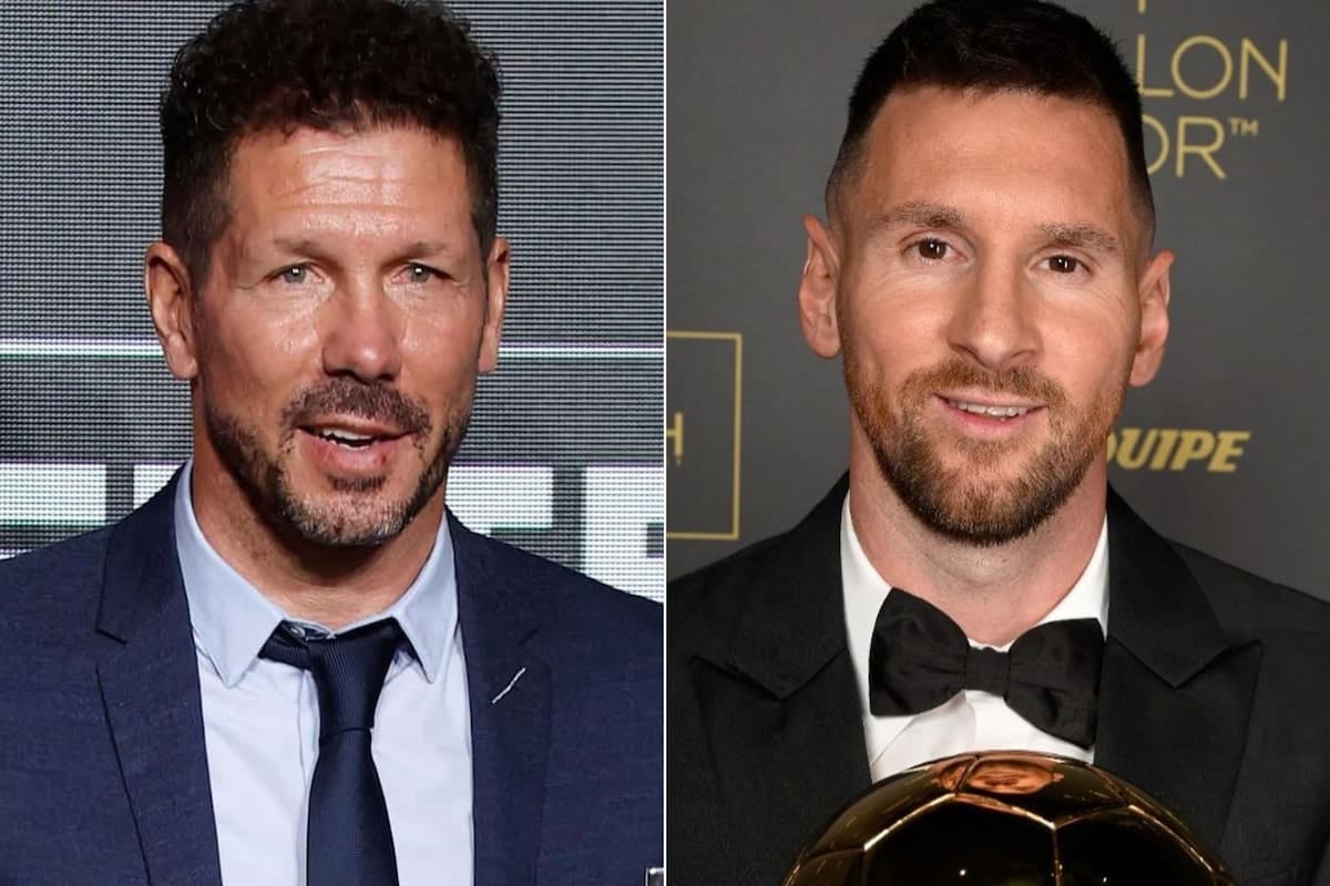 Simeone se hizo el piola y le tiró el manto de Maradona a Messi: lo más grande de los dos, la insistencia