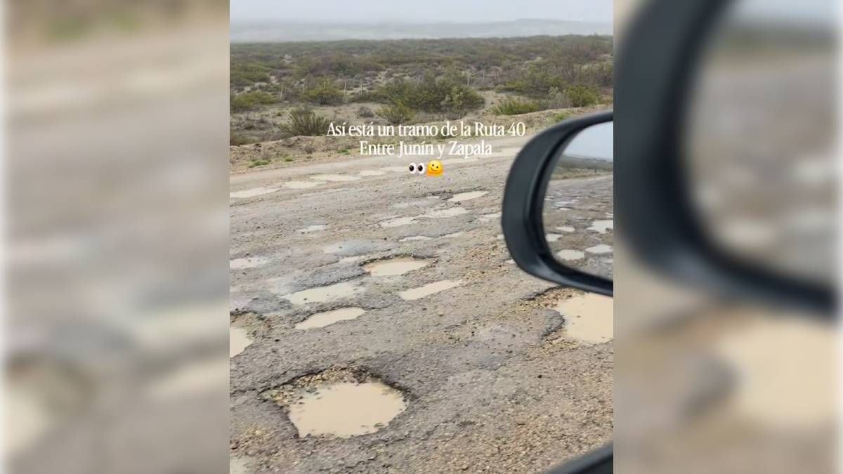 Treinta kilómetros de cornisas y agua tapando pozos: lo que hay que saber antes de meterse en la Ruta 40 entre Junín y Zapala