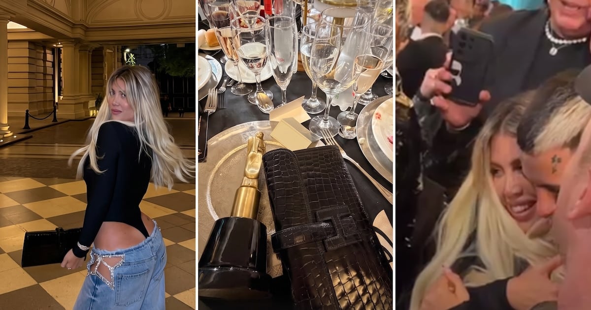 La noche que Wanda Nara se subió al escenario del Tango Porteño con un Martín Fierro bajo el brazo