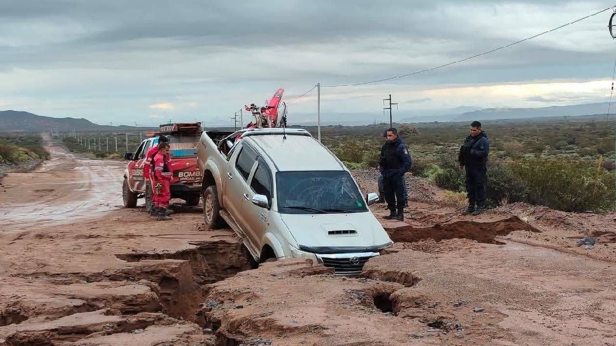 Lluvias Gardening y choquescevadan la circulación en rutas de Neuquén